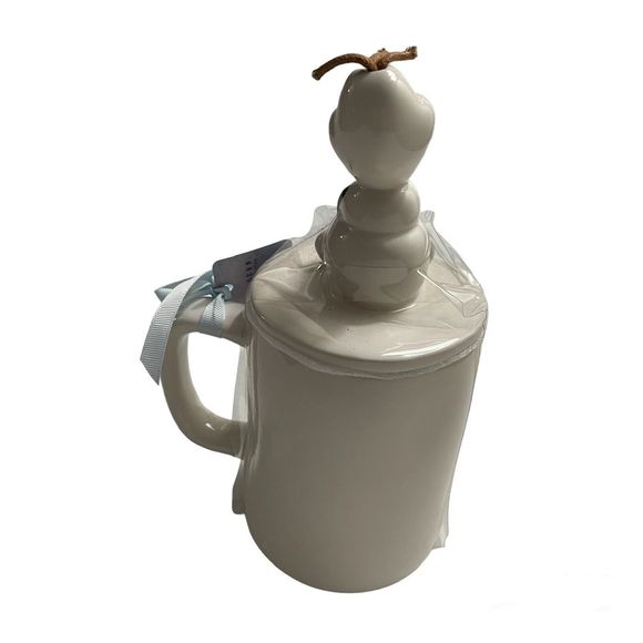 RAE DUNN Disney Frozen Olaf Artisan Mug with Olaf Snowman Lid Topper **New** - Picture 2 of 5